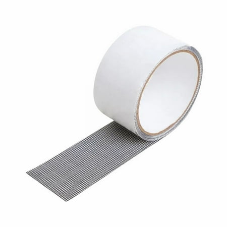 

2packs LuClweCe Thanksgiving Day Sale Repair Agent Window Screen Kit Tape 2 X 70 Strong Adhesive Fiberglass Covering Mesh Tape For Covering Window Door Tears Holes Screen Patch Kit (Grey Black Whit