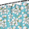thumbnail image 3 of Waterproof Sakura Watercolor Cherry Blossoms Shower Curtain 72x72 Inch Boho Style Polyester Unique Shower Curtain for Bathroom Hotel Home Decor with 12 Plastic Hooks, 3 of 5