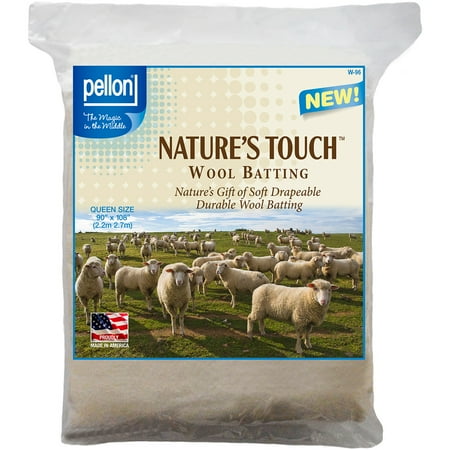 UPC: 0075269003086 | Pellon Wool High Loft Blend Batting-Queen Size 96 X108