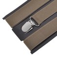 thumbnail image 4 of Toptie Unisex Suspenders Solid Color Y-Back Clip Suspender - 1 Inch Wide-Khaki, 4 of 7