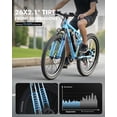 thumbnail image 5 of Actbest Racer Electric Bike for Adults, 26" Tires, 21-Speed Mountain Lightweight Ebike with 350W Brushless Motor,48V 375Wh Removable Battery,Up to 40 Miles Range, 5 of 6