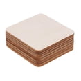 thumbnail image 2 of GUOOL 30 Pieces 3 Sizes (50mm,60mm,80mm) Square MDF Unfinished Wood Pieces Blank Plaque For DIY Craft Pyrography Projects Games Scrapbooking Building Model, 2 of 9