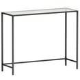 thumbnail image 1 of VASAGLE Entryway Table, Console Table, Tempered Glass Tabletop, Modern  Easy Assembly, with Adjustable feet, 1 of 6