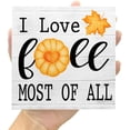thumbnail image 7 of Zomyto 5x5 In Farmhouse Autumn Decor Wooden Box Sign,I Love Fall Most of All, 7 of 7