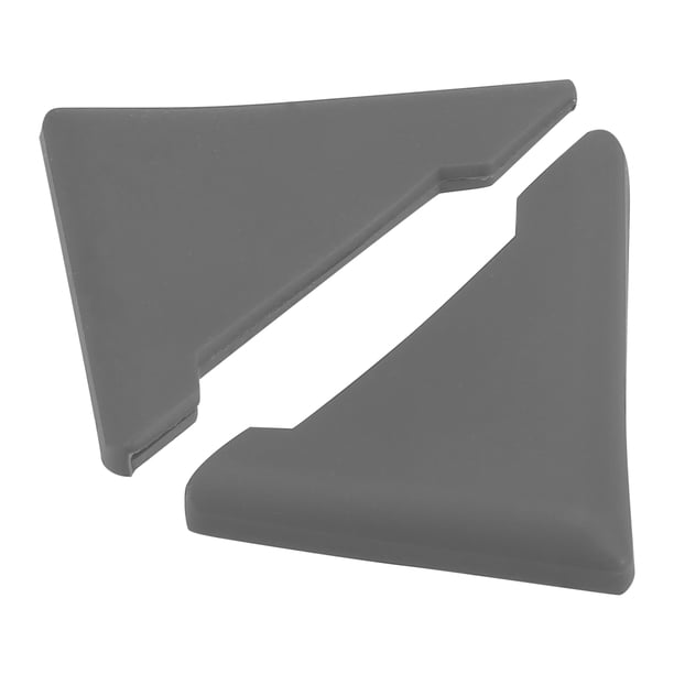 2 Piezas PVC Universal Coche Puerta Esquina Borde Protectores Parachoques Protector Gris