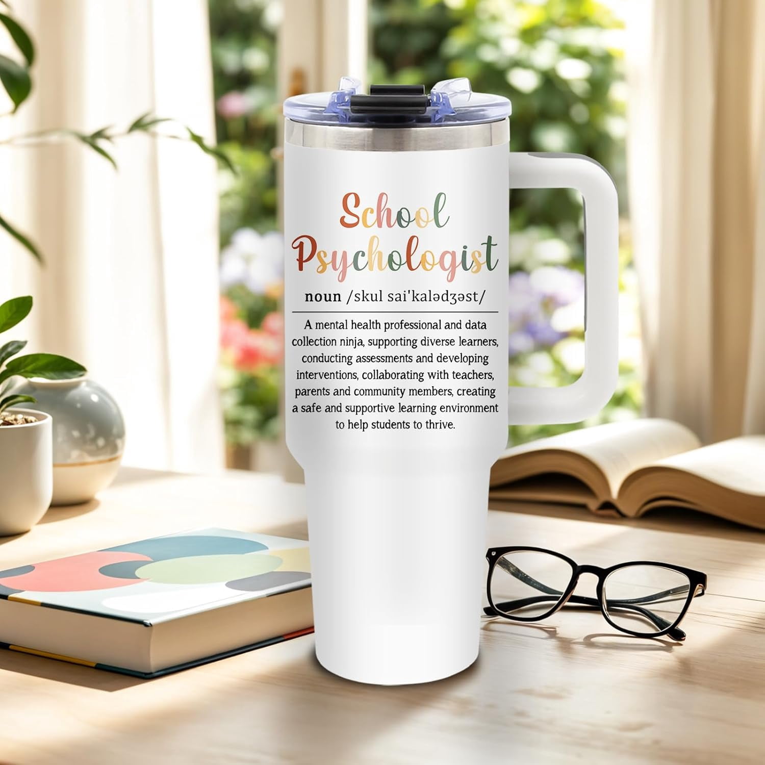 Work Forecast Gifts for Women, Birthday Tumbler for Coworker, Boss, Christmas Funny Gift Ideas, Scattered Sarcasm Sarcastic, 40 Oz Tumbler with Handle Lid and Straw Christmas Gifts, 1PCS