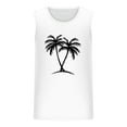 thumbnail image 4 of HOMADLES A Shirts Undershirts for Men Gym Print Stretch Sleeveless Tops White L, 4 of 5