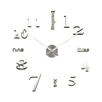 JOGZMZ 16 Inch Wall Clock Silent Non-Ticking, Frameless Analog Clock Modern Style Battery Operated Wall Clock for Living Room, Bedroom Indoor Use