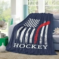 thumbnail image 2 of Yibo Winter Hockey Sport Blanket Flannel Soft and Comfortable Anti-static Bed Sofa Blanket, 2 of 7