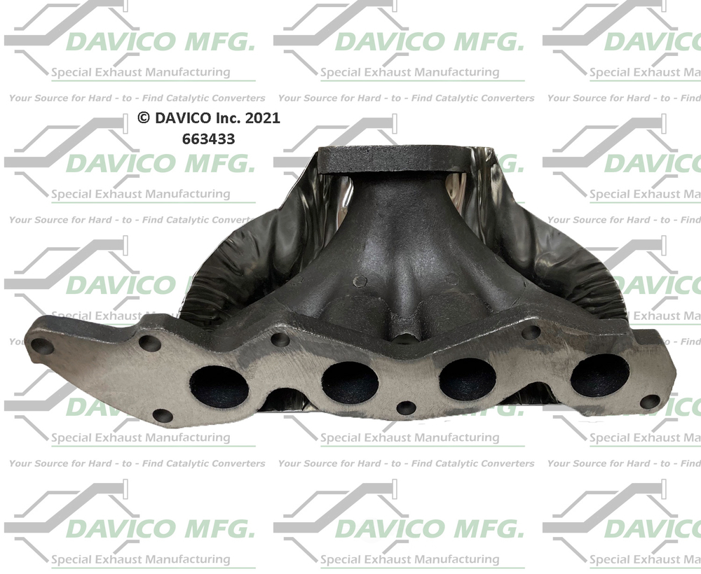 Davico Mfg 663433 Stand alone Exact-Fit exhaust manifold