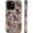 Galloping Horses, variant on for iPhone 14 Pro Case, Camo Leaf Design (Camo), Dual Layer Soft TPU Hard PC Bumper