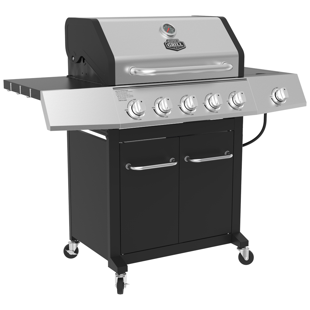 Expert Grill 5 Burner Propane Gas Grill with Side Burner - image 2 of 16