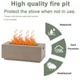 thumbnail image 4 of HZWDD 40" Propane Outdoor Fire Pit Table, Square Propane Gas Patio Fire Table 40000 BTU for Deck, Backyard and Pool, 4 of 7