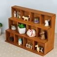 thumbnail image 6 of OHOIOLLA Wood Storage Racks Vintage Style 1Set 15X10.6X5.1In, 6 of 8