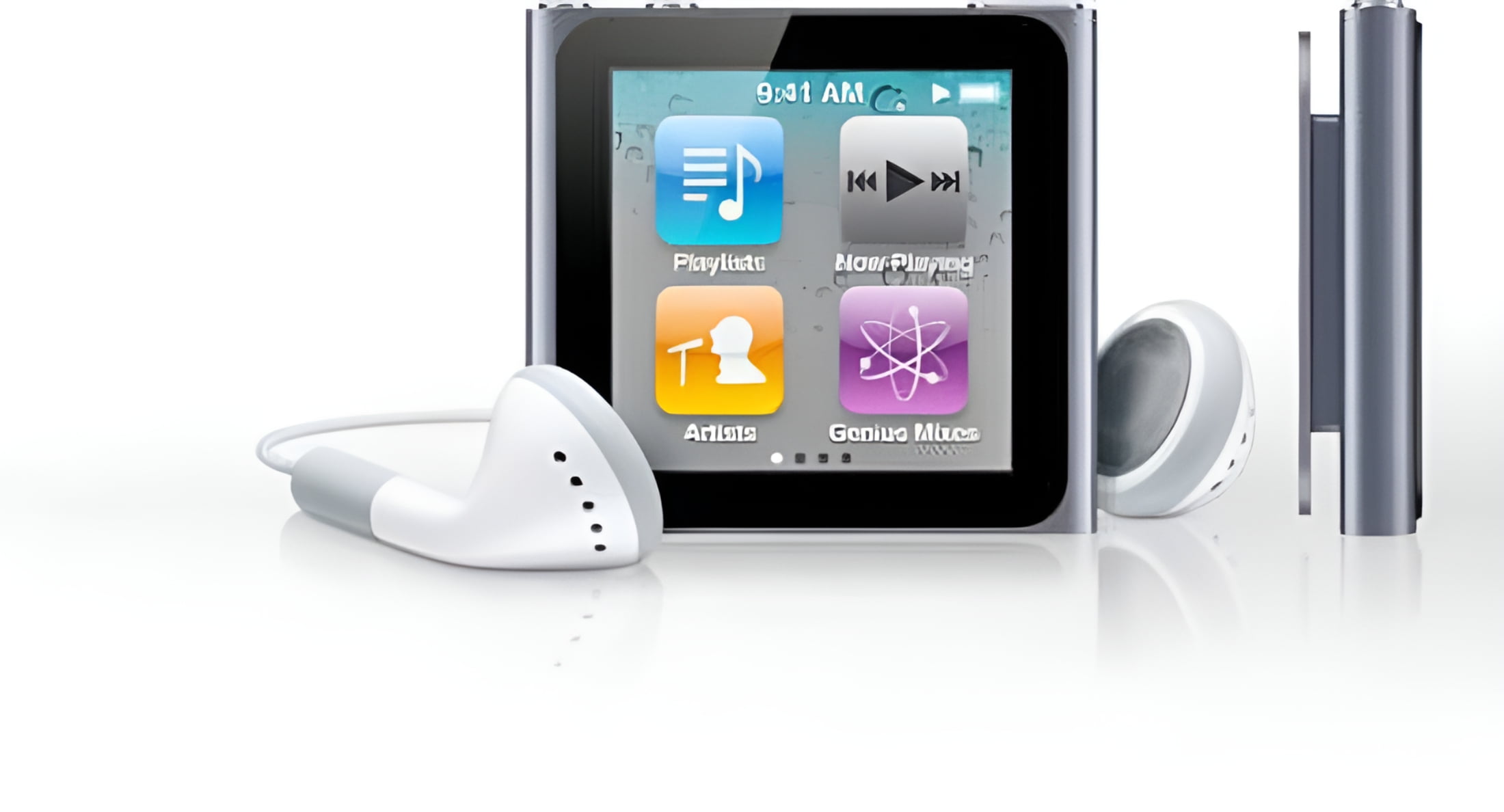 Pre-Owned Apple iPod Nano 6th Generation 8GB, Silver + 1 Year