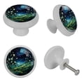 thumbnail image 4 of Starry Plants Glow-in-the-Dark Round Drawer Pulls, 4-Pack - Fluorescent Cabinet & Dresser Knobs - Suitable for Cabinets, Wardrobes, 4 of 6