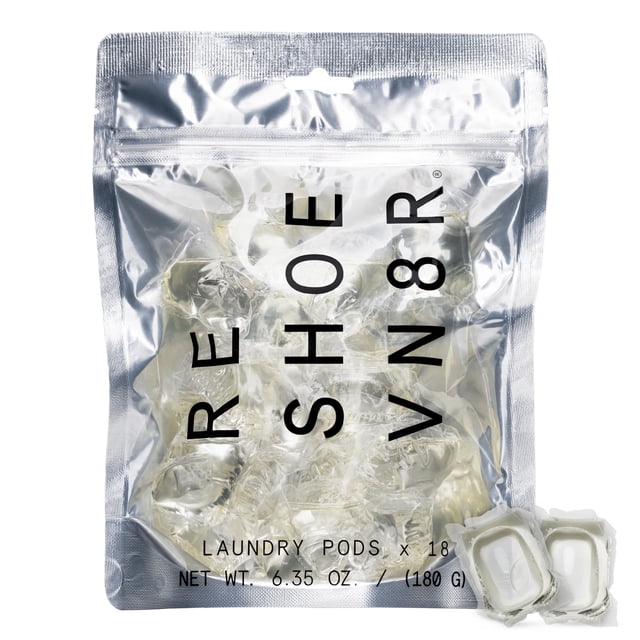 Detergente para ropa Sneaker RESHOEVN8R, aroma a lino fresco, 18 cápsulas