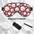 thumbnail image 3 of Uemuo Cute Baseball Pattern Sleep Eye Mask - Light Blocking Sleep Mask Blocking Out Light Perfectly, Soft and Comfortable Night Eye Mask, Eye Blinder, 3 of 7