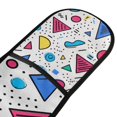 thumbnail image 4 of Yayeee Double Oven Mitt Kitchen Heat Resistant Baking 35" x7" Quilted Glove, Red Retro Pattern, 4 of 6
