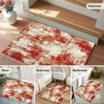 thumbnail image 5 of Rectangle Area Rugs 2 x 3 Ft, Red Ombre Non-Slip Residential Carpet, Gradient Abstract Art Vintage Indoor Crawling Mats Runner Rugs for Living Room/Dining Room/Bedroom, 5 of 8