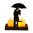 thumbnail image 2 of ChicYu Valentine's Day Metal Candlestick Ornament Decorative Candle Holder with LED Candle Light for Home Tabletop Dinner Party Holiday Decor, 2 of 6