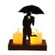 thumbnail image 2 of Candelabro de metal en forma de corazón | Lámpara de vela de metal negro | Decoración romántica para aniversarios | Adorno para pedida de mano y confesión de matrimonio | Regalo de recuerdo para, 2 of 6