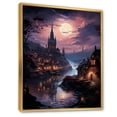 thumbnail image 2 of Designart "Castles Twilight Deep I" Cityscapes Floater Framed Canvas Print, 2 of 7