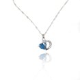 thumbnail image 2 of thinson Collier Pendentif en Forme de Double Cœur avec Cristaux en Strass pour Femmes, 2 of 2