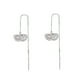 thumbnail image 3 of Pendientes de perlas con ganchos para la oreja, pendientes geométricos de perlas con forma de concha., 3 of 9