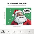 thumbnail image 2 of Christmas-themed Placemats for Coffee Table Decoration 6Pack 17.7x13inch Christmas Character Santa Claus Cute Heat-Resistant Doormat Outdoor Entrance Cartoon Washable Christmas Ornaments, 2 of 5