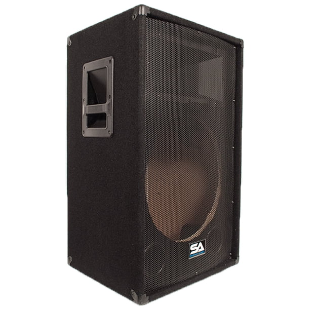 Seismic Audio Empty 15 Inch Pa Dj Band Speaker Cabinet With Titanium Horns Sa 15t Empty Walmart Com Walmart Com