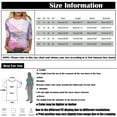 thumbnail image 3 of Susanny Womens Dress Tops Blouse Crew Neck Graphic Western T Shirts Plus Size Elbow 3/4 Length Sleeve Slim Fit Boho Shirts for Summer Work Tops Office Professional Plus Size Light Blue L, 3 of 5