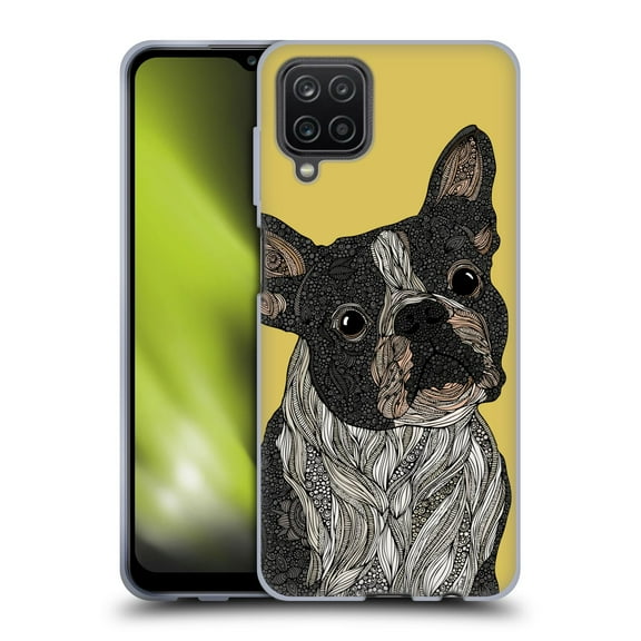 Head Case Designs Officially Licensed Valentina Dogs French Bulldog Soft Gel Case Compatible with Samsung Galaxy A12 (2020)