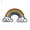 9-Rainbow, variant on Cartoon Badge Gift Alloy Set Pin Punk Character Brooch Enamel Animal Fashion-3-Black Cat