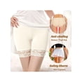 thumbnail image 3 of Women’s Lace Flower Short Leggings Under Dresses Seamless Solid Color Underwear for Spring Summer, 3 of 8