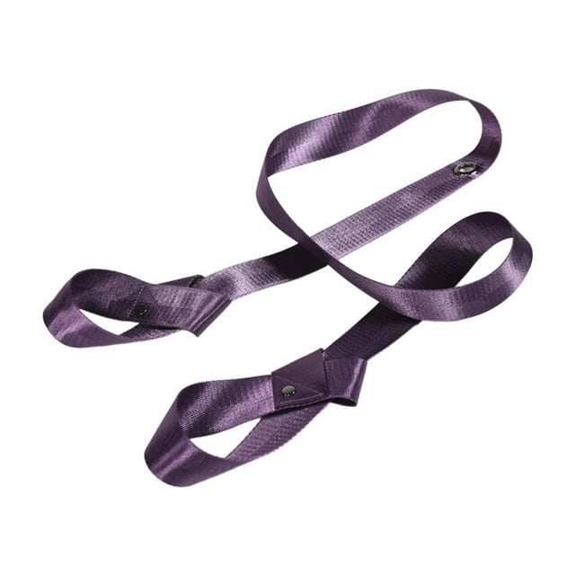 Correa para esterilla de , correa para transportar esterillas para mujeres, de nailon grueso y brillante, accesorio de almacenamiento, de Púrpura