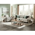 thumbnail image 5 of Alaterre Furniture Savannah End Table, Ivory with Natural Wood Top, 5 of 5