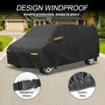 thumbnail image 4 of Unique Bargains 210D-PU Car Cover Black for Black ford E-Series 192.91"x75.2"x66.93", 4 of 8
