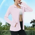 thumbnail image 2 of BADHUB Women's UPF 50+ Sun Protection Summer Jacket Plus Size Lightweight Long Sleeve Strect Sun Shirt for Women with Pocket Hiking Outdoor XS-4XL Pink, 2 of 9