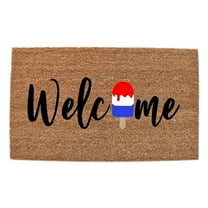 Beautynvta Patriotic 4th of July Door Mat, Welcome Mat for Indoor Outdoor Bedroom Kitchen, Nonslip Washable Independence Day Mat, 15.74x23.62In