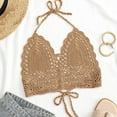 thumbnail image 5 of Traje de Baño Para Mujer, Informal, Erógeno, Vendaje, Tejido Hueco Sólido, Blusa de Playa, Tops de Bikini de Tubo Odeerbi ODB187712, 5 of 5