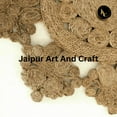 thumbnail image 5 of Jaipur Art And Craft Unique Design Round Reversible Natural Hand Braided Carpet Jute Strip Floor Area Rug (10x10 Sq Ft), 5 of 8