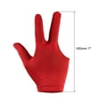 thumbnail image 2 of 3 Fingers Left/Right Hand Pool Gloves Snooker Billiard Pool Cue Glove, Red 8 Pack, 2 of 5
