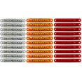 thumbnail image 1 of 30X Luces de posición laterales selladas rojas y blancas de 9 LED aptas para remolque de camión Lámpara lateral trasera de 4 pulgadas, 1 of 5