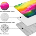 thumbnail image 5 of Colorful Tie Dye Wave Pattern Bathroom Rugs Sets 3 Piece,Toilet Cover Set,Absorbent Non Slip Bathroom Mats Sets with U-Shaped Contour Rug Toilet Rug Set, 5 of 5