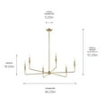 thumbnail image 5 of Kichler Lighting - Alvaro - 6 Light Chandelier-19.25 Inches Tall and 40.25, 5 of 6