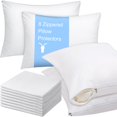 thumbnail image 1 of Protectores de almohada Shimeyao, satén de algodón, 51 x 76 cm, 8 unidades, 1 of 6