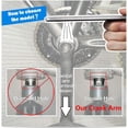 thumbnail image 4 of PROWHEEL Ebike Crank Arm Available in Square Hole,140MM/152MM/160MM/165MM/170MM/175MM Black Bike Crank Arm for Electric Bike,Mid Mounted Motor,Torque(1 Pair), 4 of 7