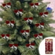 thumbnail image 1 of Decoraciones para lazos del árbol de Navidad | Mini lazos preatados, pack de 12, multicolores con purpurina dorada, material plástico, 9,45"x5,51" cada uno | Fiestas, fiestas, regalos, coronas, 1 of 6