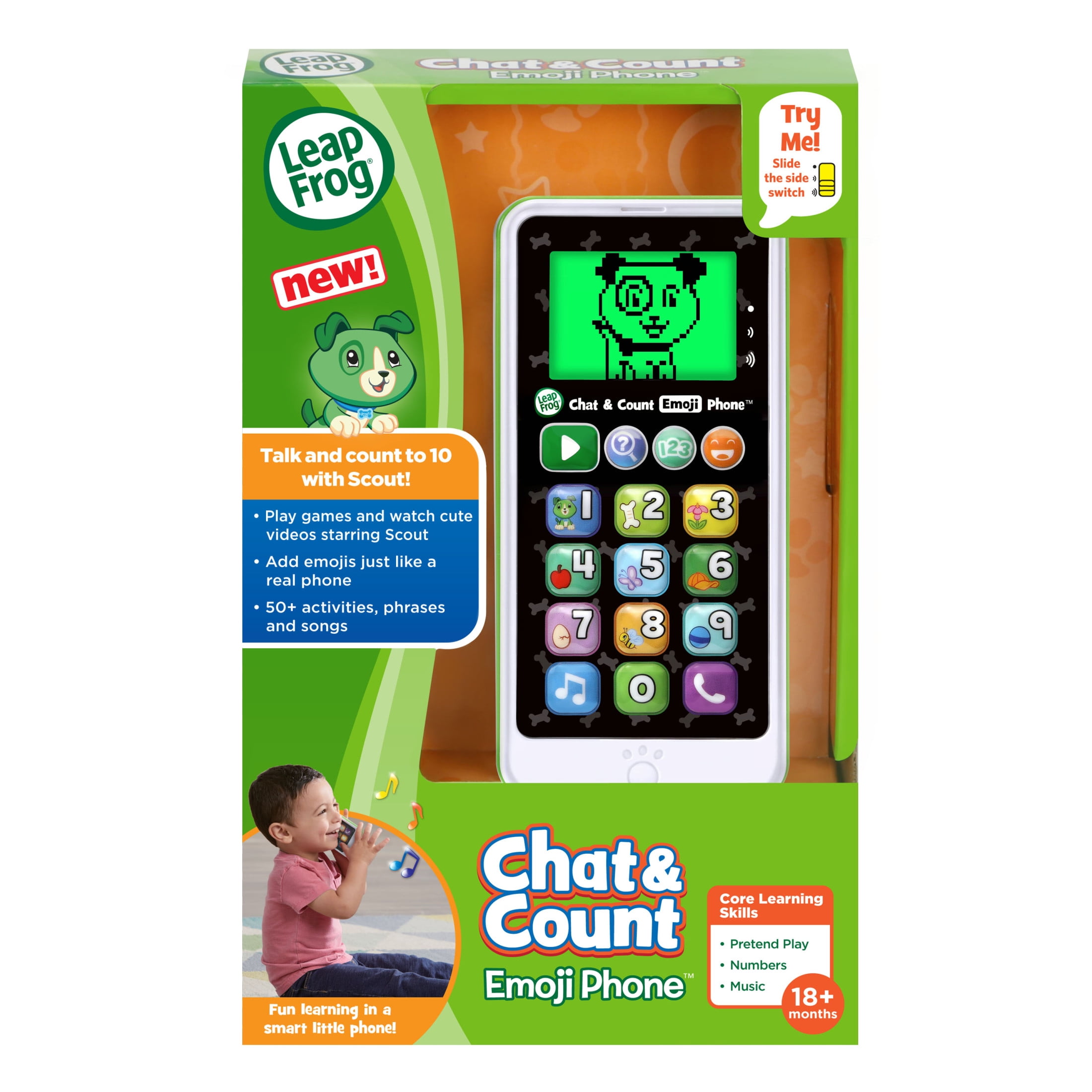 LeapFrog Chat & Count Emoji Phone Baby and Toddler Toys